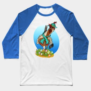 Lola the Lovely Chicken Baseball T-Shirt